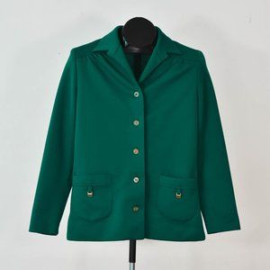 Vintage Forest Green Pant Suit, Vintage Green Matching Set, Vintage Co Ord Set